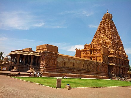 Brihadeeswara temple at Thanjavur, a 11th-century Chola masterpiece