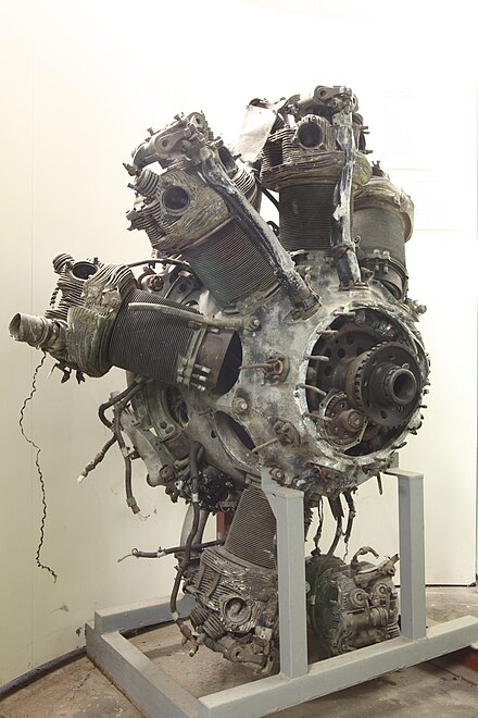 Bristol Pegasus engine from a crashed Hampden