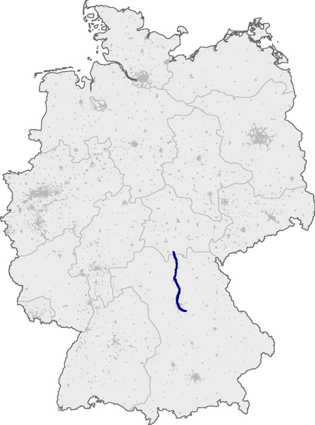 Mapa da localização da auto-estrada A73