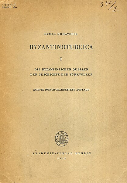 File:Byzantinoturcica I by Gyula Moravcsik.jpg