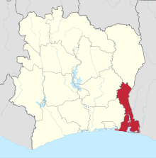 Elfenbenskysten - District Comoé.svg