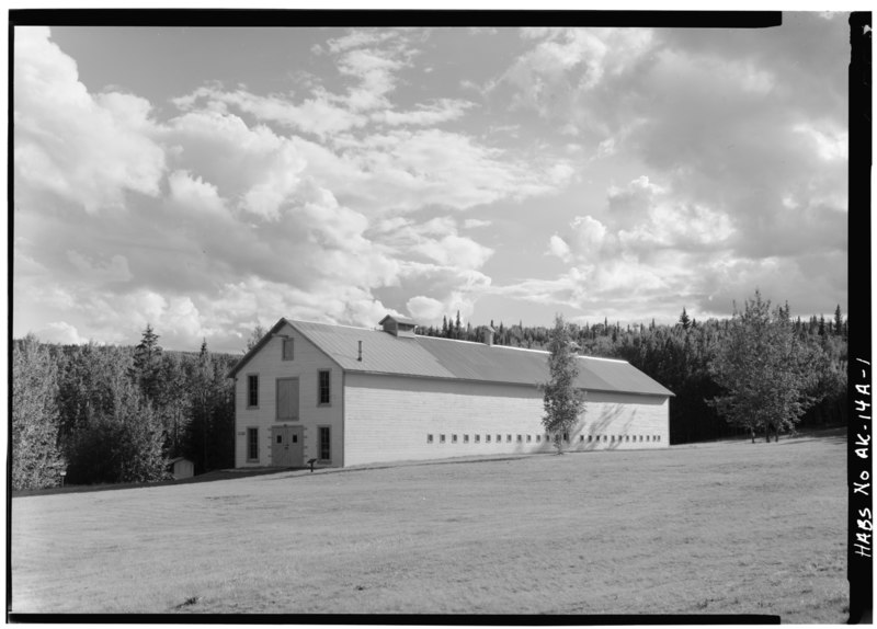 File:CORNER, LOOKING SOUTHWEST - Fort Egbert, Mule Barn, Yukon River at Mission Creek, Eagle, Southeast Fairbanks Census Area, AK HABS AK,19-EGL.V,1-A-1.tif