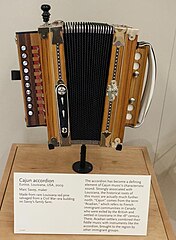 Cajun accordion, Louisana, USA, 2009, by Marc Savoy.jpg