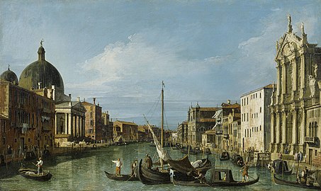 Le Grand Canal de Santa Maria di Nazareth à Santa Croce par Canaletto, 1738 Royal Collection
