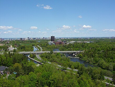 Carleton University campus as seen from the south.