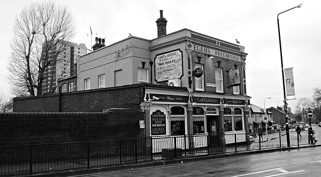 The Cart and Horses Pub, located in Maryland Point, Stratford, was where Iron Maiden played some of their first shows in 1976. The building was offici