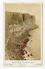 Carte de Visite of Kilt Rock, Staffin, Skye - George Washington Wilson - ABDMS022527