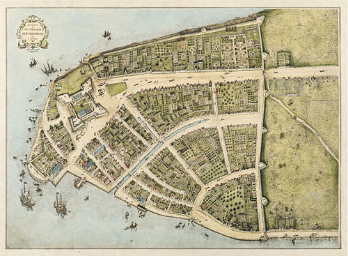 A map of New Amsterdam in 1660