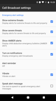 Cell Broadcast (messaging) mobile technology feature defined by the ETSI’s GSM committee and is part of the GSM standard. It is also known as Short Message Service-Cell Broadcast. (SMS-CB)