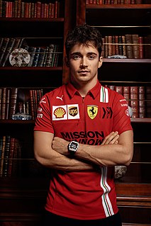 Charles Leclerc Monégasque racing driver