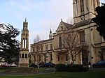 Cheltenham College (main block to road with Dining Hall and Chapel)