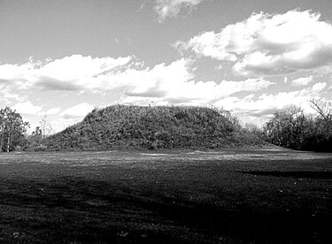 Mound A, the largest mound at the site ChromeSun Photo winterville01.jpg