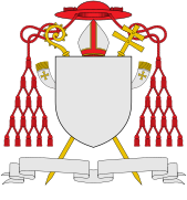 Coat of arms of Chaldean Catholic Patriarch of Baghdad as Cardinal.svg