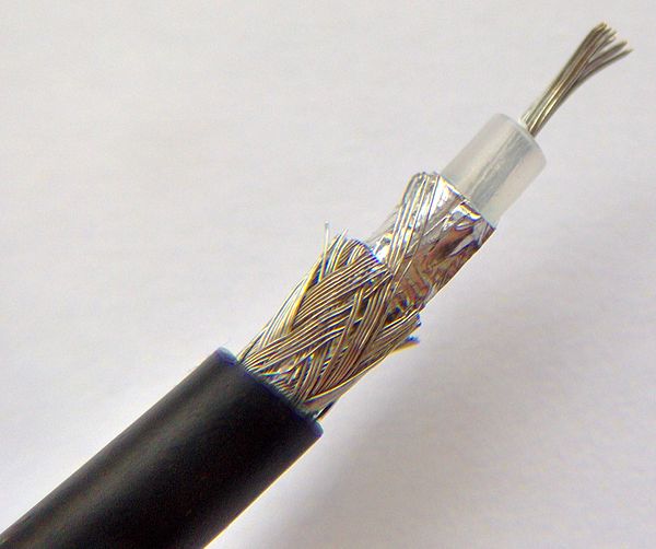 One of the most common types of transmission line, coaxial cable