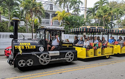 Key West Conch tour trackless train