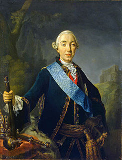<span class="mw-page-title-main">Peter III of Russia</span> Tsar of the Russian Empire from January to July 1762