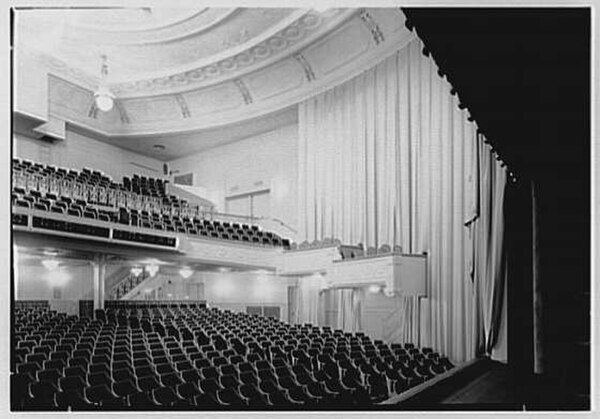 Auditorium as viewed from the stage