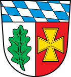 Wappe vom Landkreis Aichach-Friedberg