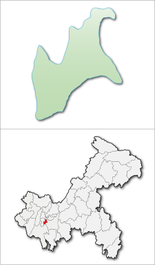 Location of Dadukou District in the municipality Dadukou.svg