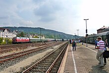 Bahnhofsareal bei den Dampfloktagen 2014