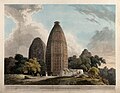 Hindu temples on the river at Jumna, India, 1795
