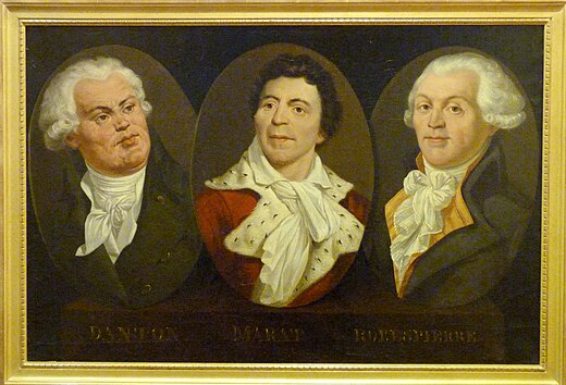 Danton, Marat en Robespierre