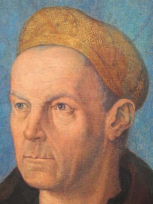 Detail of Albrecht Duhrer Portrait of Jakob Fugger (The Rich) - Schaezlerpalais - Augsburg - Germany