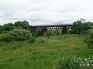 Westburn Viaduct railway viaduct in Glasgow City, Scotland, UK