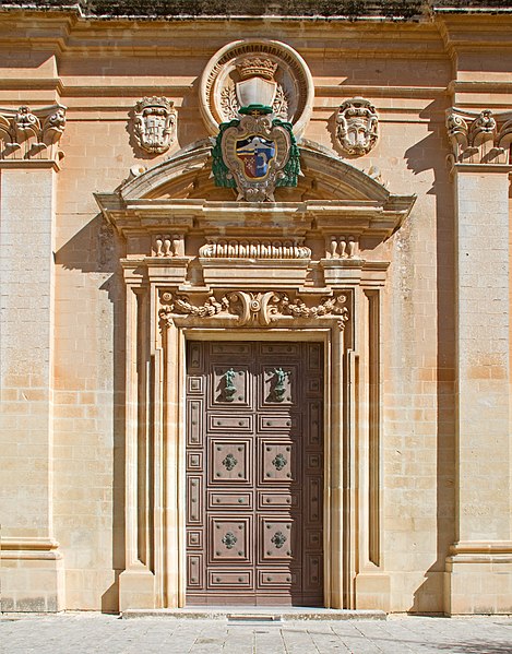 The cathedral's doorway
