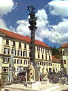 Sloup Nejsvětější Trojice Karmeliterplatz Graz.jpg