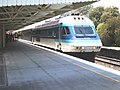 The Dubbo XPT arriving at Bathurst railway station