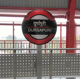 <span class="mw-page-title-main">Durgapuri metro station</span> Lucknow Metros Red Line metro station