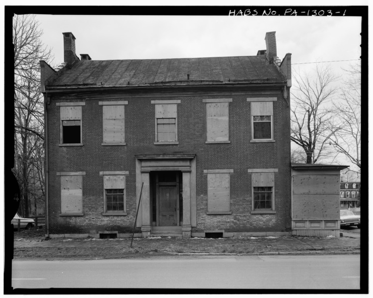 File:EXTERIOR, NORTH FRONT - Andrew Vosburg House, 302 East Church Street, Lock Haven, Clinton County, PA HABS PA,18-LOKHA,2-1.tif