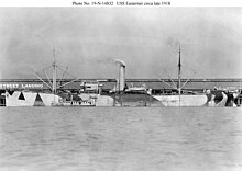 Easterner, one of Easterling's sister ships, in First World War camouflage in 1918. John D. Chandris bought her in 1937 and renamed her Mari Chandris. Easterner 19-N-14832.jpg