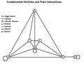 The interactions between the particles of the Standard Model