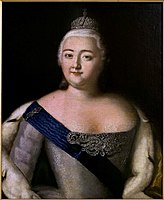 Empress Elizabeth of Russia by anonim after Caravaque (18 c., Kunstkamera)