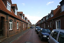 Blick in die Torumer Straße, historischer Kern des Arbeiterviertels