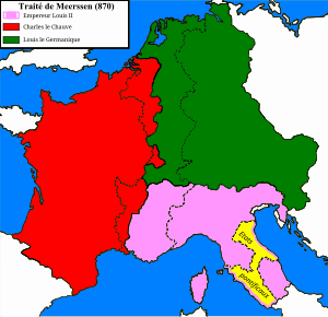 Lotharingie: Origine du nom, Territoire, Histoire de la Lotharingie