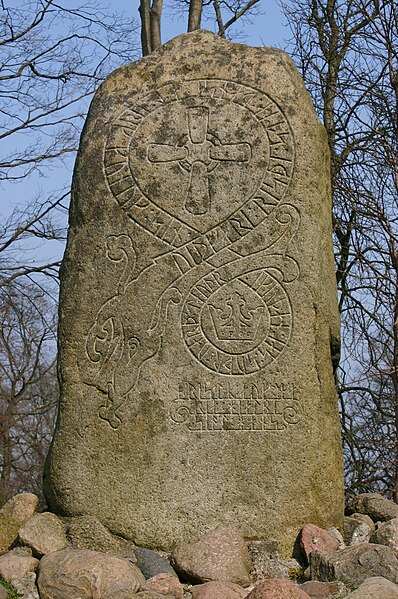 Memorial stone in Borgvold, Viborg, Denmark