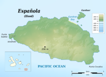 Topographic map of Española