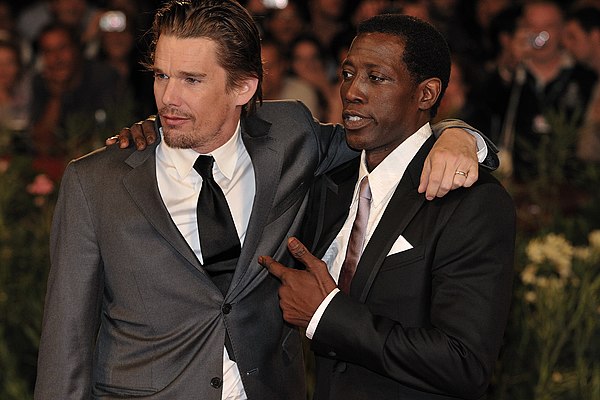 Snipes with Ethan Hawke during the 66th Venice International Film Festival