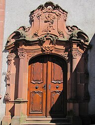 Deutsch: Linkes Portal der westlichen Fassade Français : Portail occidental gauche