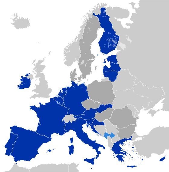 wiki media map of eurozone