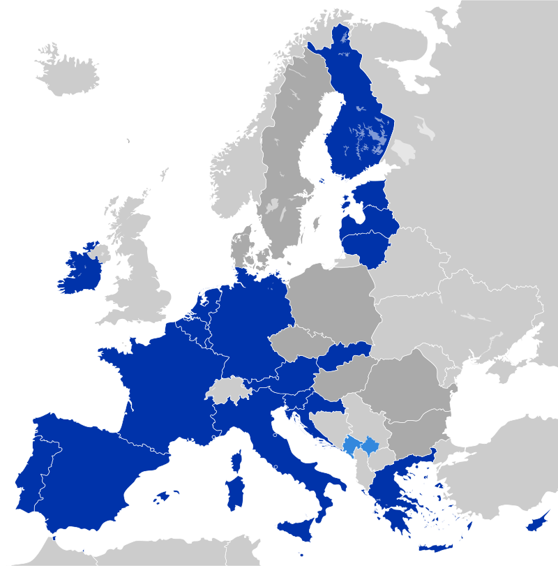 Страны использующие евро. Карта Евросоюза. Еврозона. Еврозона карта. Карта еврозоны со странами.