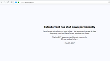 ExtraTorrent shutdown message on website ExtraTorrent has shut down.png