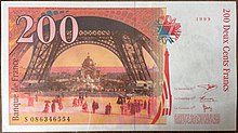 200 frank Gustave Eiffel, Face verso