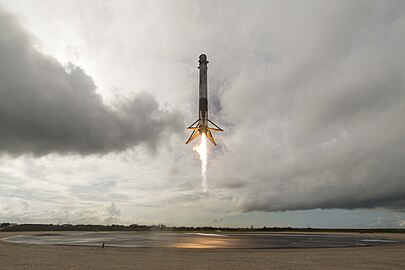 Falcon 9 Booster CRS-11 Landing at LZ-1.jpg