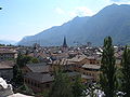 * Nomination Panoramic view of Trento --Fale 18:42, 1 December 2009 (UTC) * Decline  Comment nice image but rather over exposed I think. Equally the upper left distraction would stop me from promoting it. --Herbythyme 13:44, 9 December 2009 (UTC)  Oppose Sky significantly overexposed, distracting foreground. --Eusebius 22:25, 10 December 2009 (UTC)