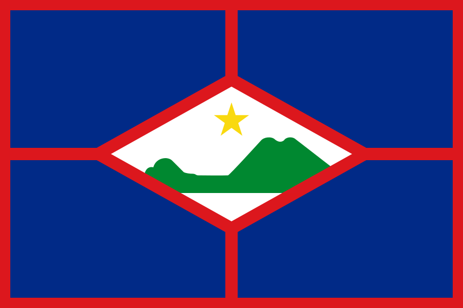 St. Eustatius Flag by User:Andrwsc - hand-drawn using Inkscape, based on descriptions at http://www.statiagovernment.com/faq.html#fla and http://www.crwflags.com/fotw/flags/an-se.html, GFDL, https://commons.wikimedia.org/w/index.php?curid=9028281