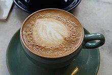 The ubiquitous Australian coffee drink, the flat white. Flat white.jpg